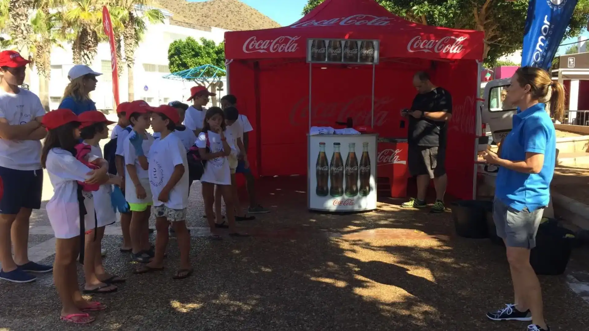 Ecomar and Coca- Cola collected 173 kilos of waste out of Gata