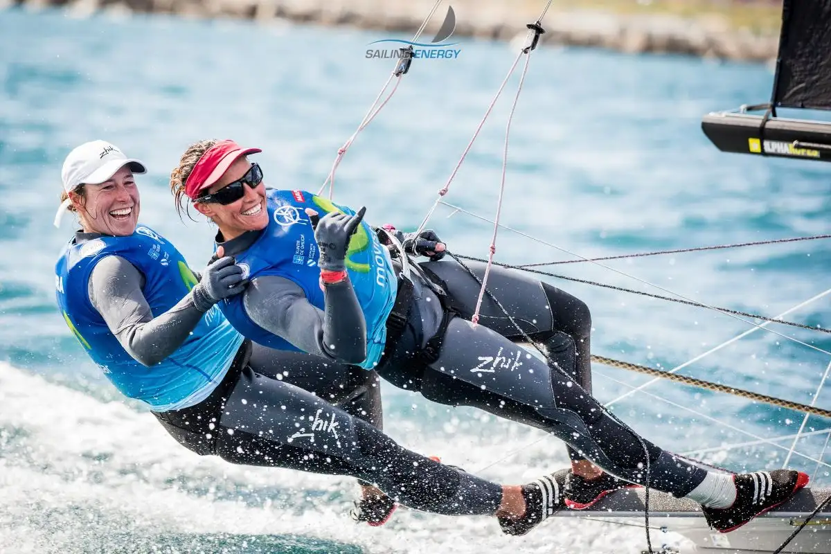 Echegoyen y Betanzos se enfrentaran con su FX a la tabla de Alabau y al Kite de Pulido. Foto: Pedro Martínez/Sailing Energy
