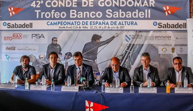 El Conde de Gondomar está patrocinado por el Banco Sabadell... las fechas del 22 y el 25 de julio en aguas gallegas