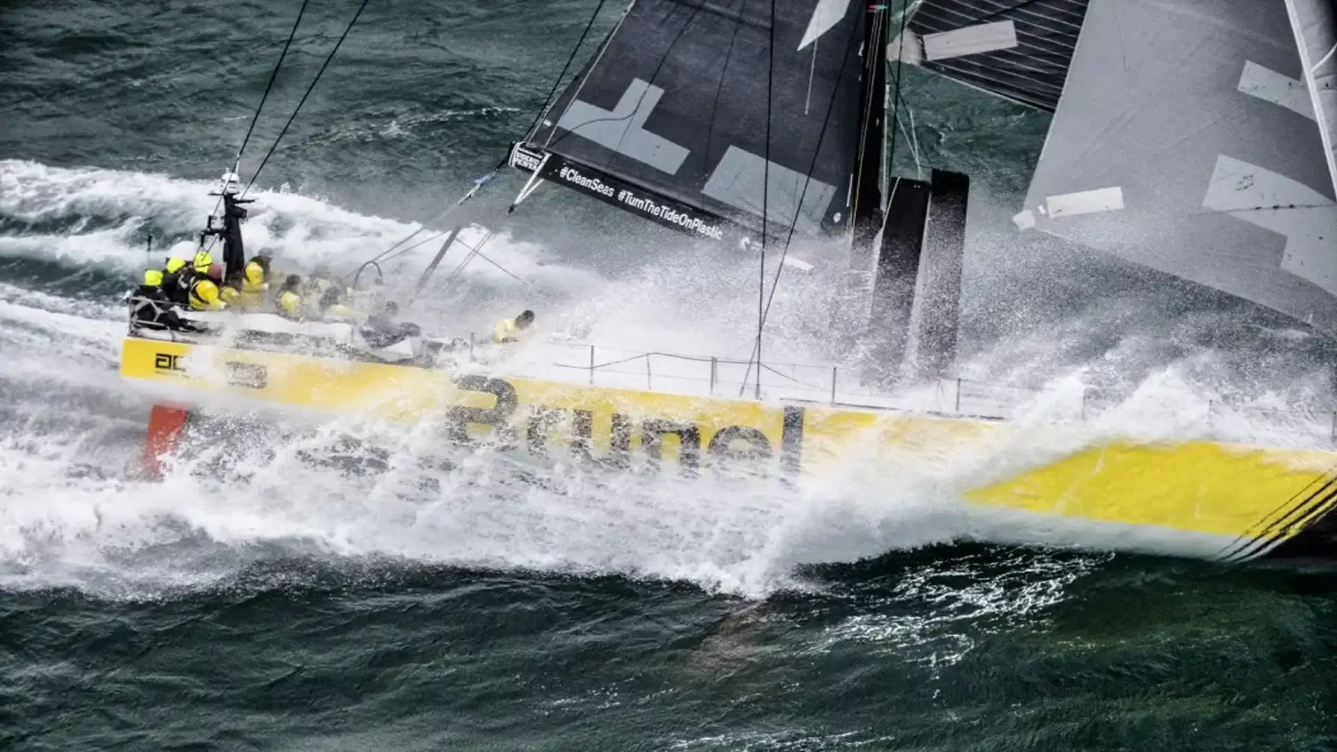 Peter Burling is at the Volvo Ocean Race when he signed for Team Brunel