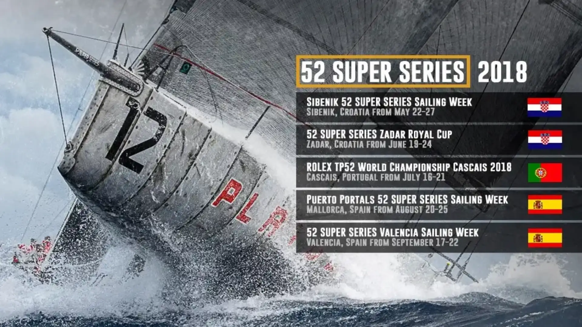 Valencia is chosen to close the 2018 season of the 52 Super Series of Sailing