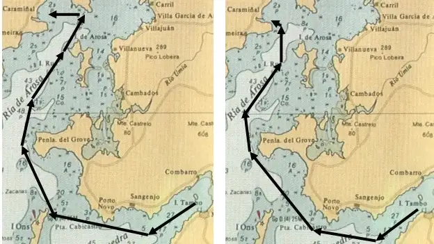 La segunda etapa... a la izquierda para los grandes y a la derecha para los más lentos