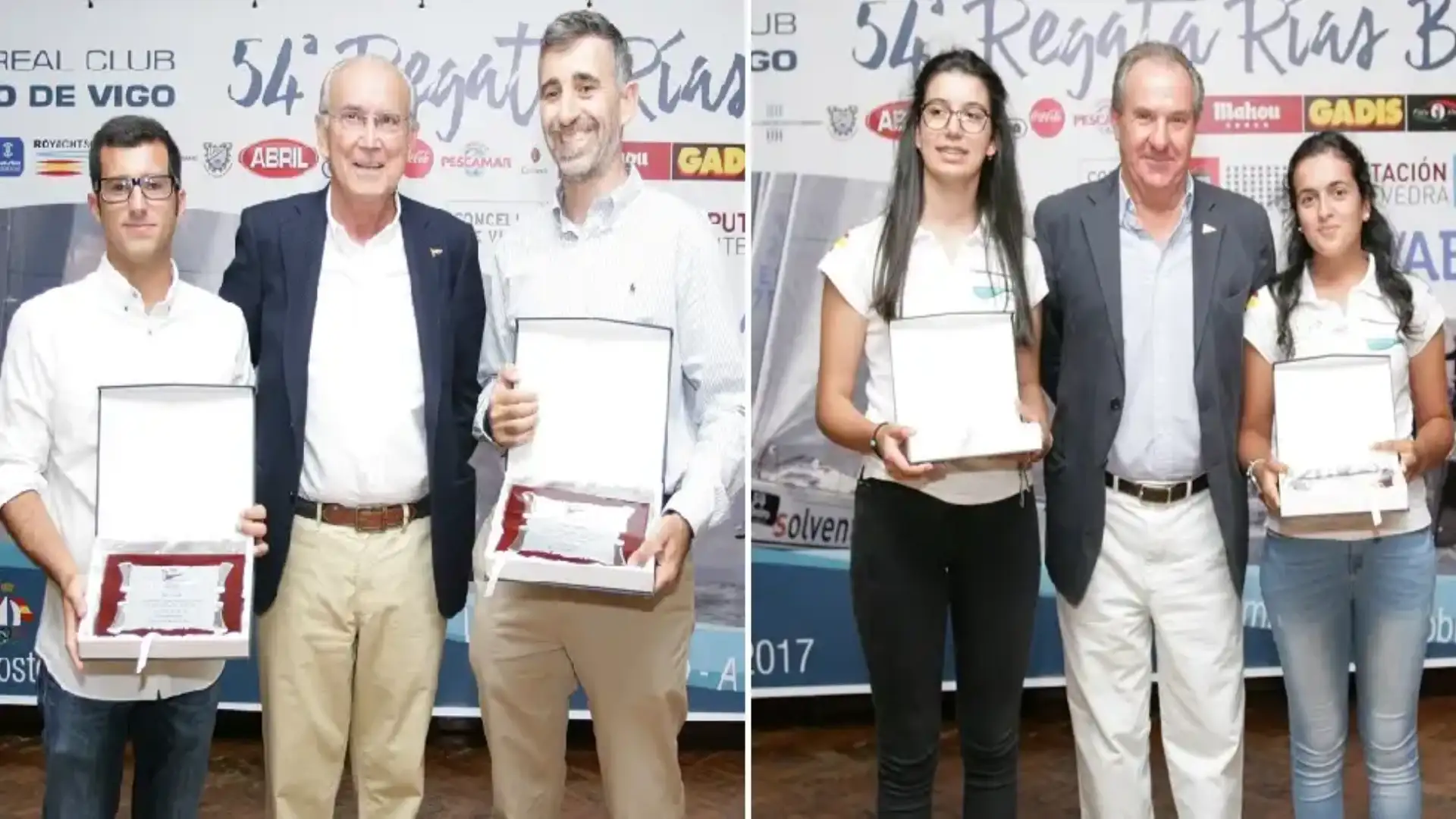 The Nautico de Vigo pays tribute to its 420 and vaien champions