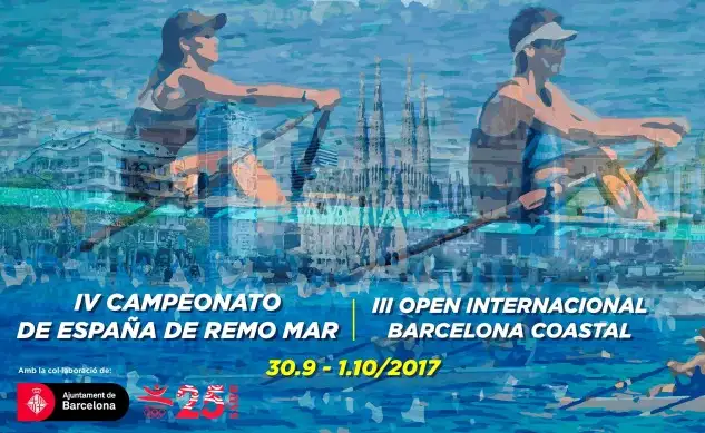 El gran espectáculo del remo mar, en Barcelona