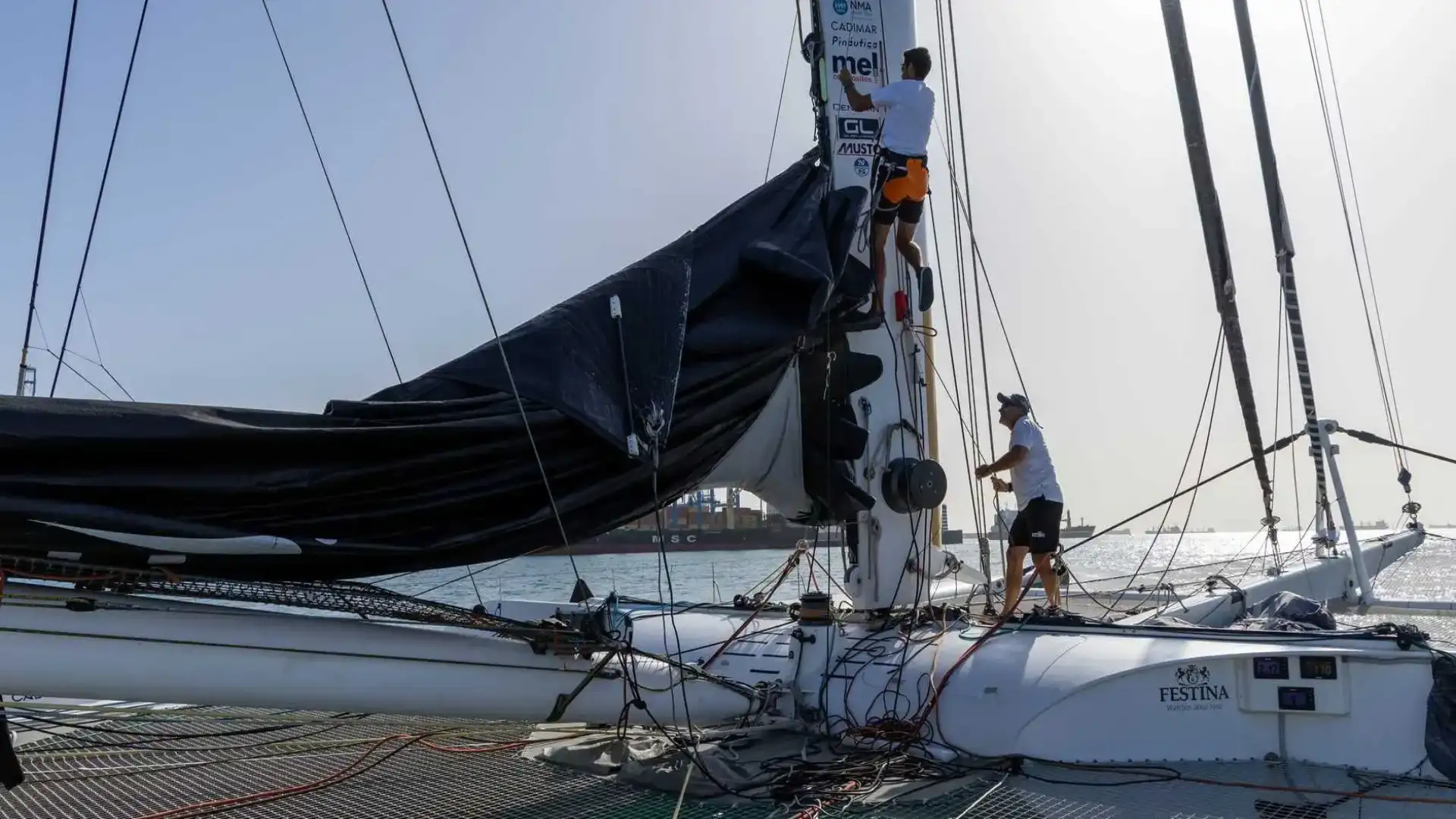 Avec le Maxicat Victoria pour le disque, l'A2 de la Costa del Sol et le J80 à Alcaidesa