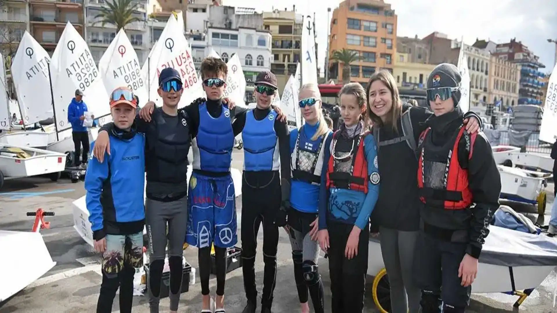 Palamós 550 optimiste, Valence 86 29er, Lanzarote Calero au 44Cup