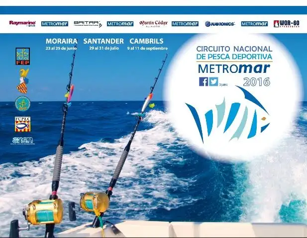 Cartel anunciador del Circuito METROmar de Pesca Deportiva 2016.