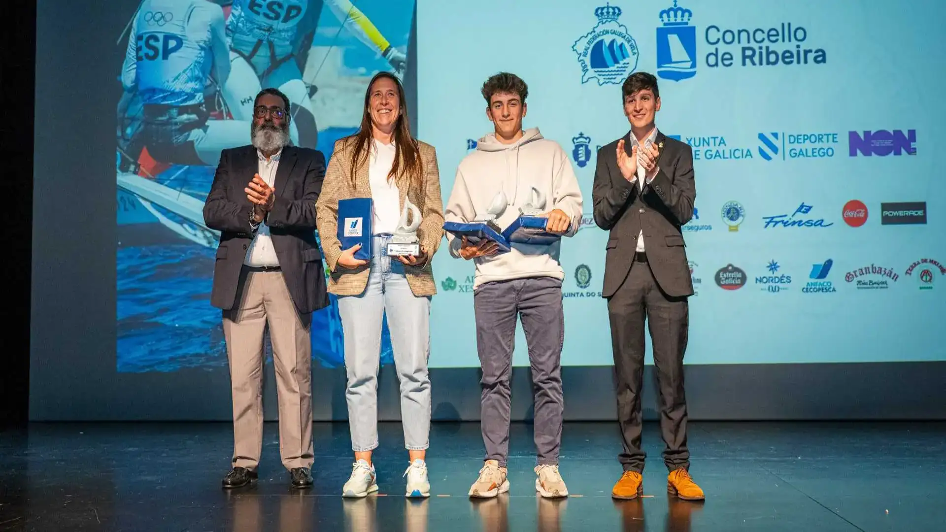 Tamara Echegoyen Muse du Gala de la Vela Galician à Ribeira