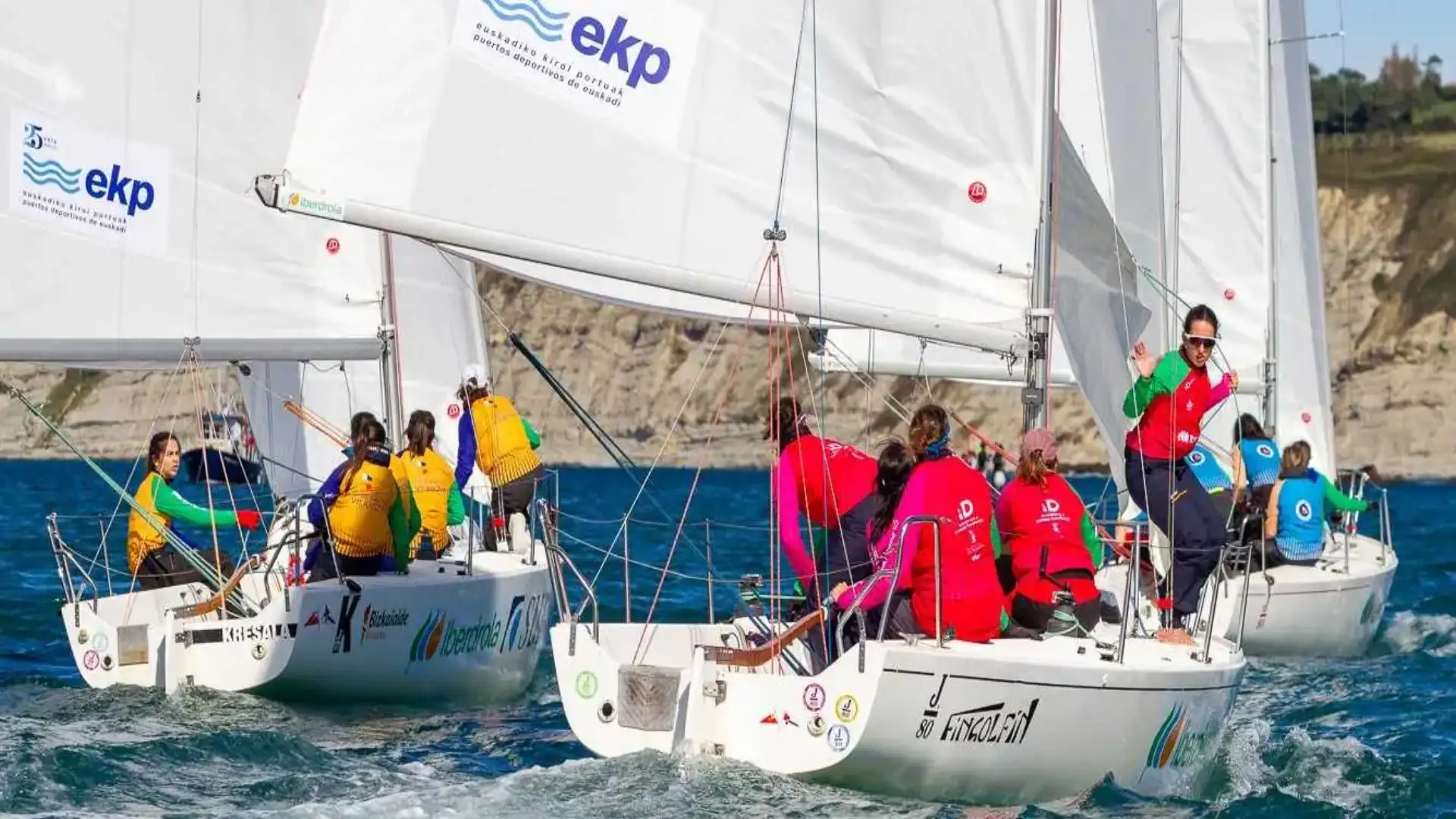 Liga Iberdrola Getxo, Ilca4 Hondarribia, Optimiste Murcia, iQFoil Cadiz, Femmes Greenwich