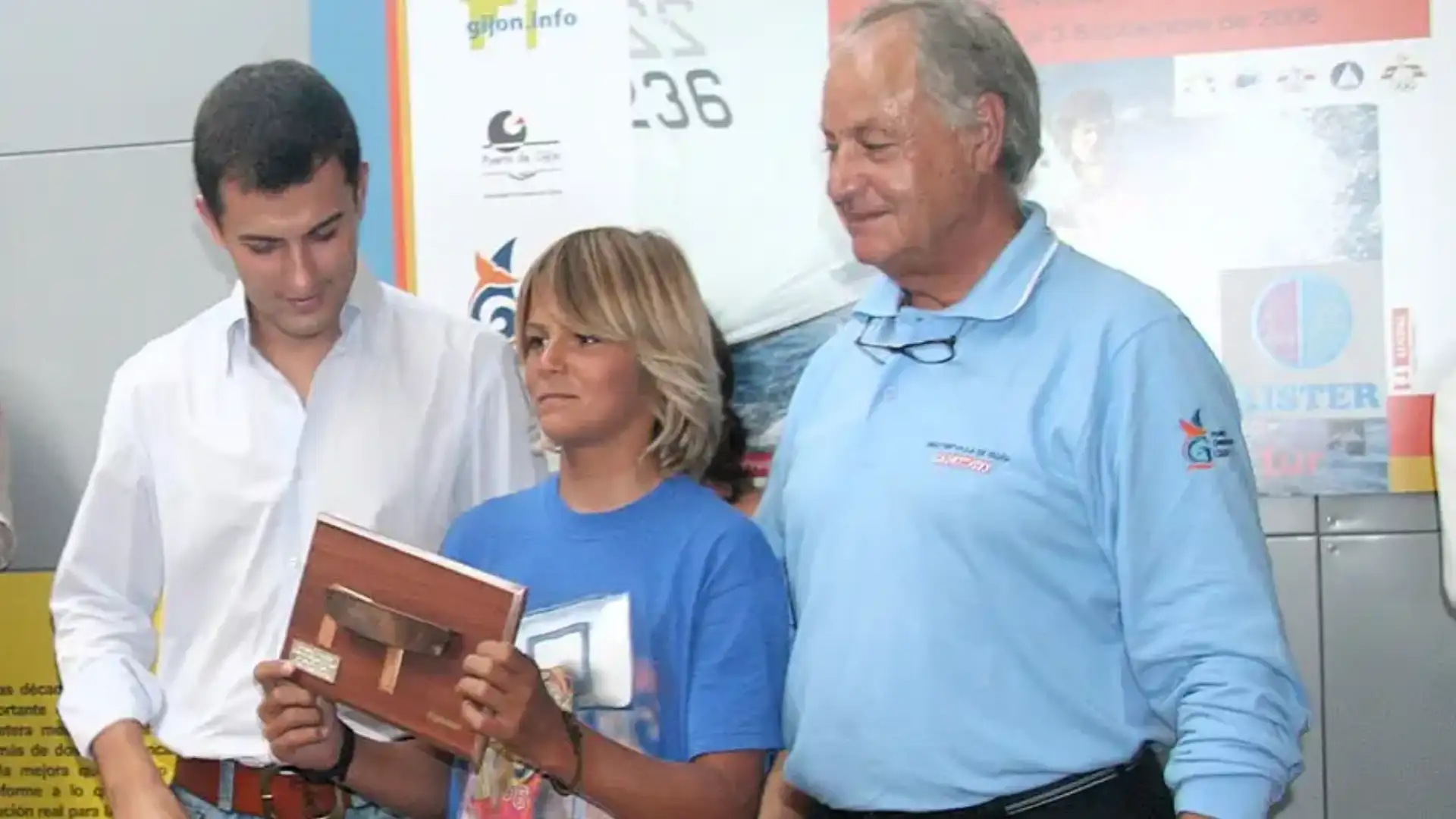 2006 Diego Botín récompensé au Grumete Pescanova d'Optimiste à Gijón