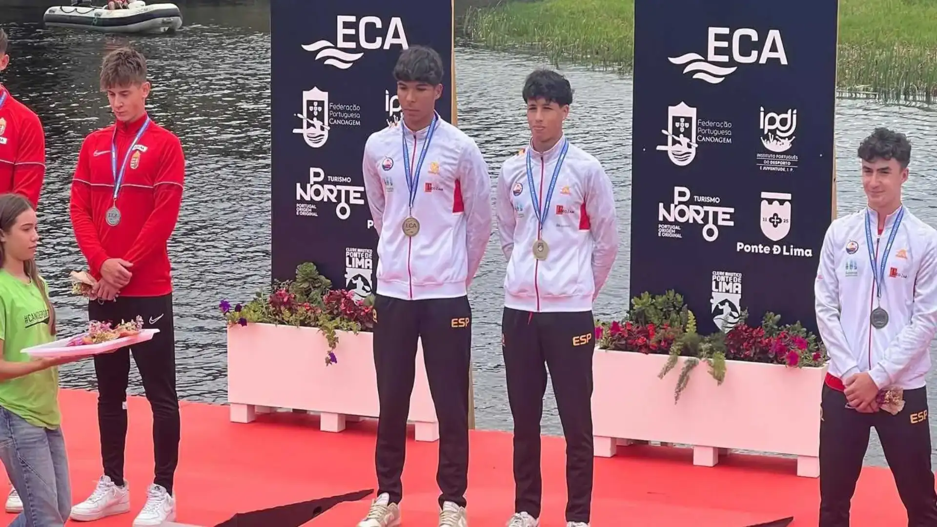 Doblete para los palistas gallegos en el Europeo de Maratón en Ponte de Lima
