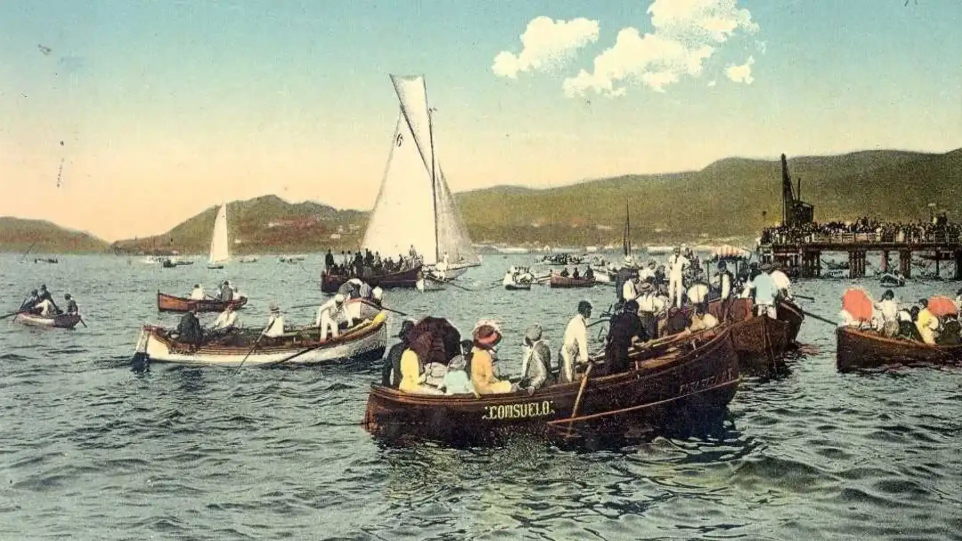 Le Nautico de Vigo organise une course féminine de 6,50 mètres en 1928