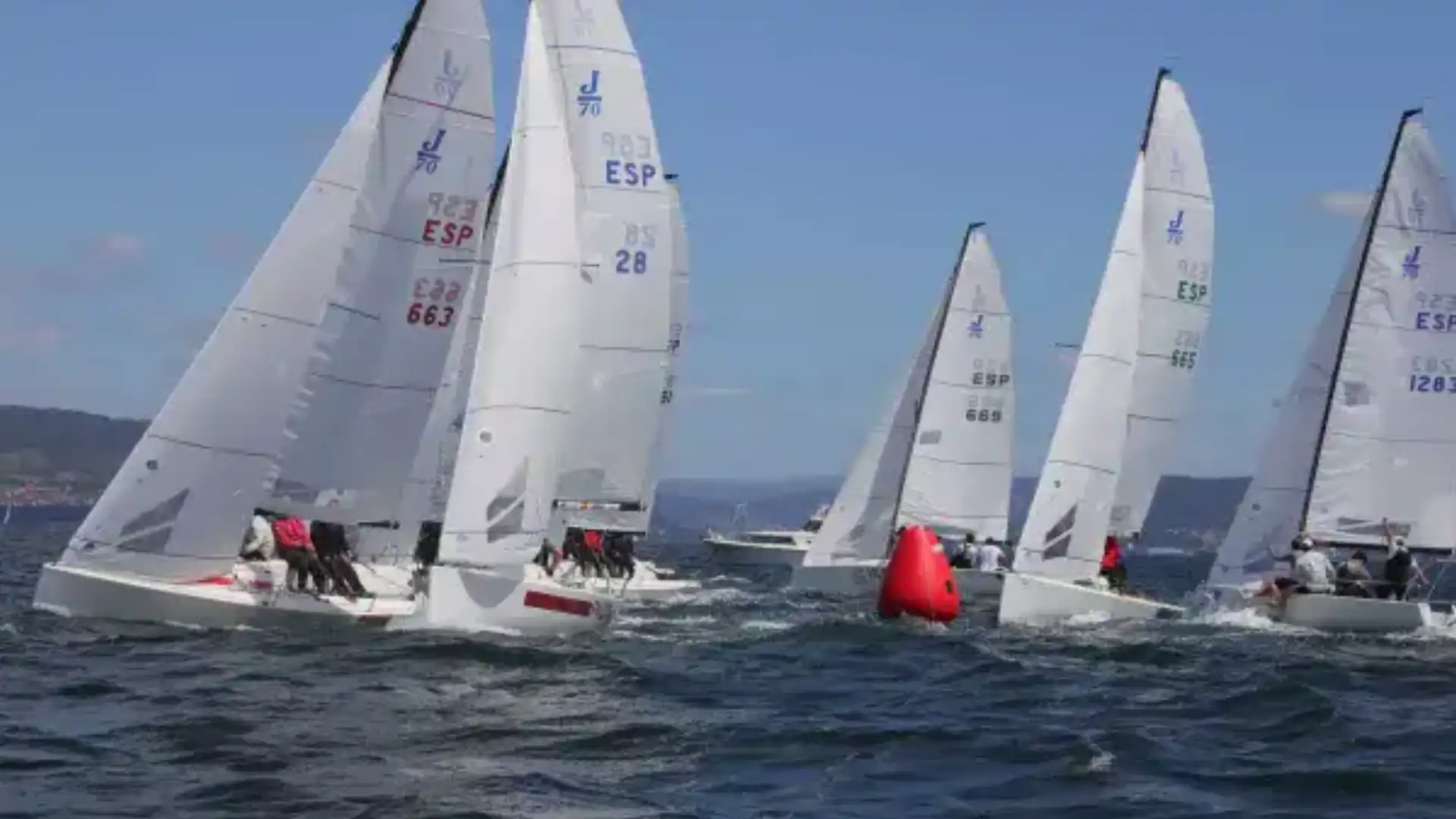 Letzter Akt der J70 Sailway Serie in der Ria de Vigo mit Red April in der Leitung