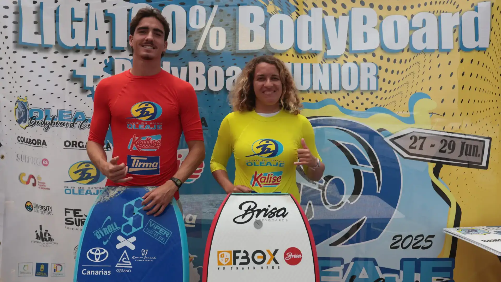 Solivers e Teresa Padilla hanno successo nella National of Bodyboard di Arucas