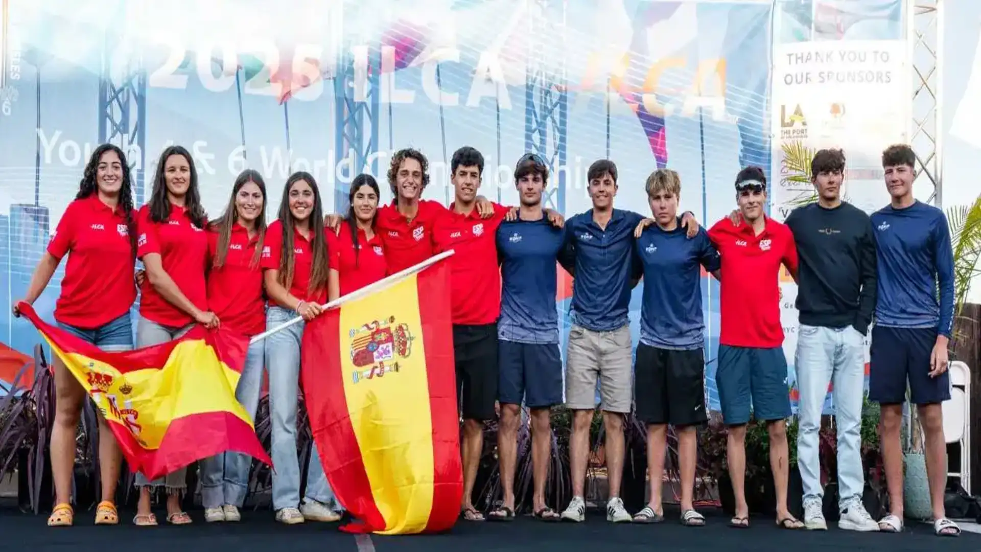 Drei Spanisch in den Top Ten der Weltjugend Ilca6 in Los Angeles