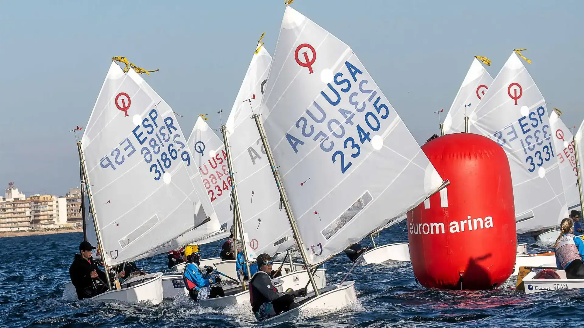 11 pays ont déjà confirmé leur participation aux Euromarinas de optimist de Torrevieja 2026
