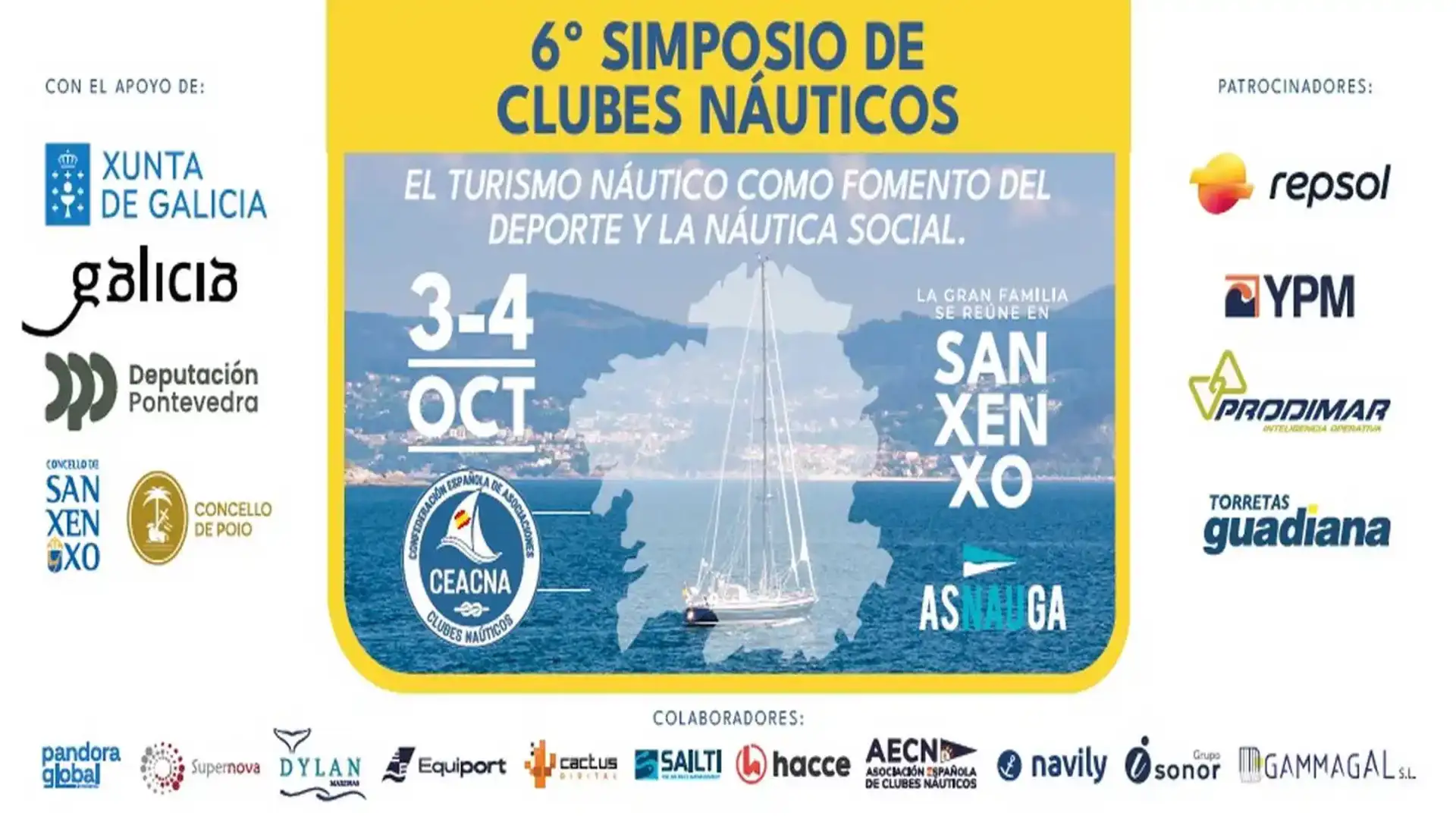 Grande atmosfera presso il Simposio Nautico Club Spagnolo tenuto a Sanxenxo