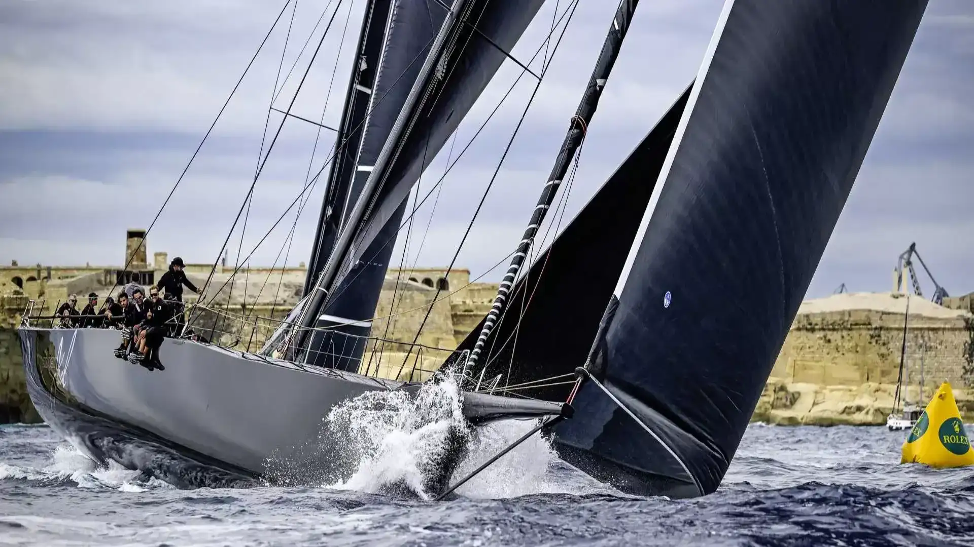 Der Maxi 72 Balthasar von Louis Balcan Sieger des 46 Rolex Middle Sea Race