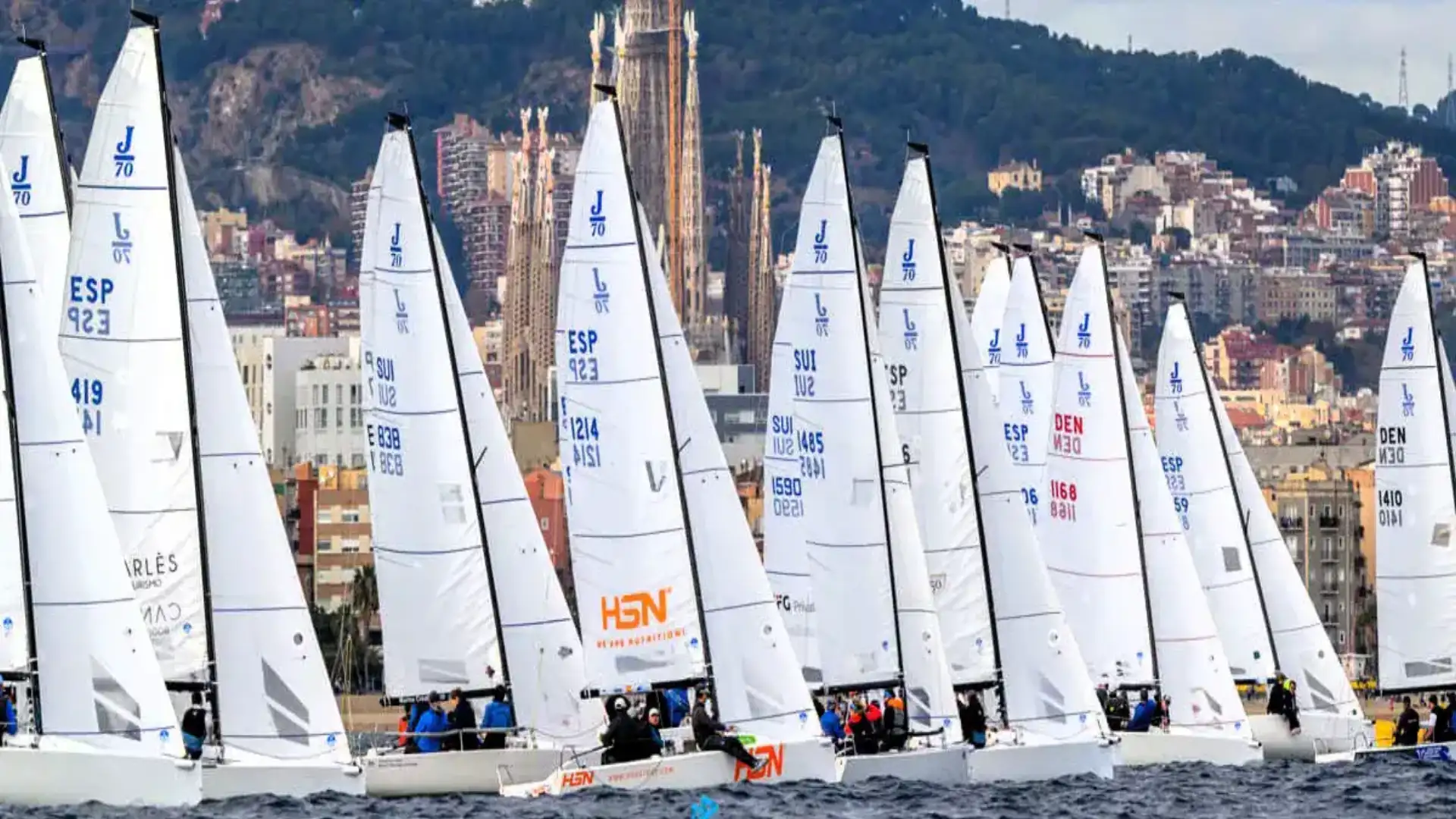 Winter Series the J70 canary HSN provisional leader in Barcelona
