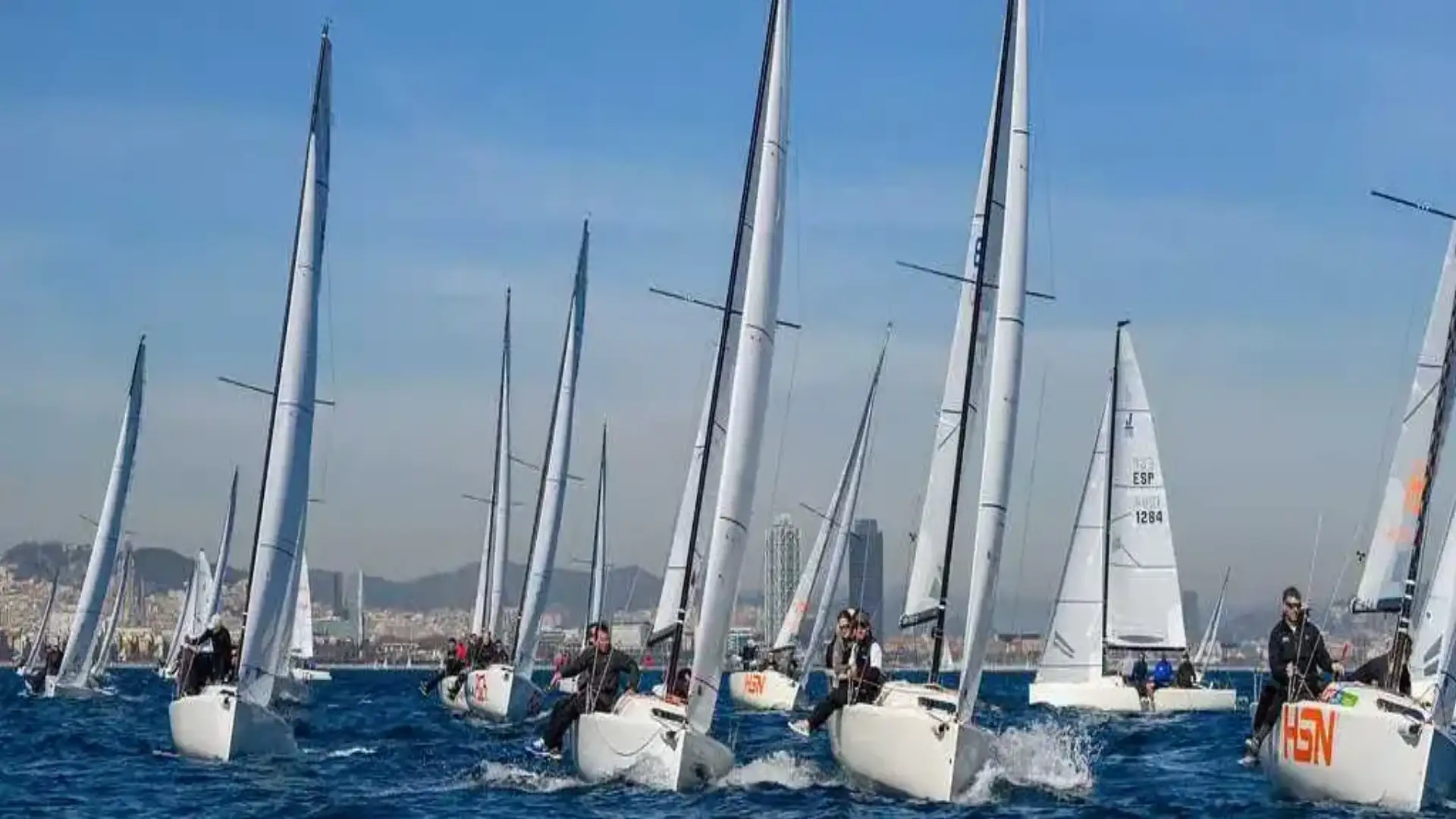HSN Sailing Team führt die J70 Barcelona Winter Series