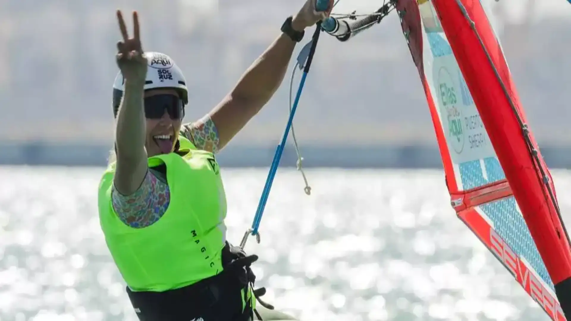 La regina dell'iQFoiL nella baia di Cadiz è il Lamadrid olimpico